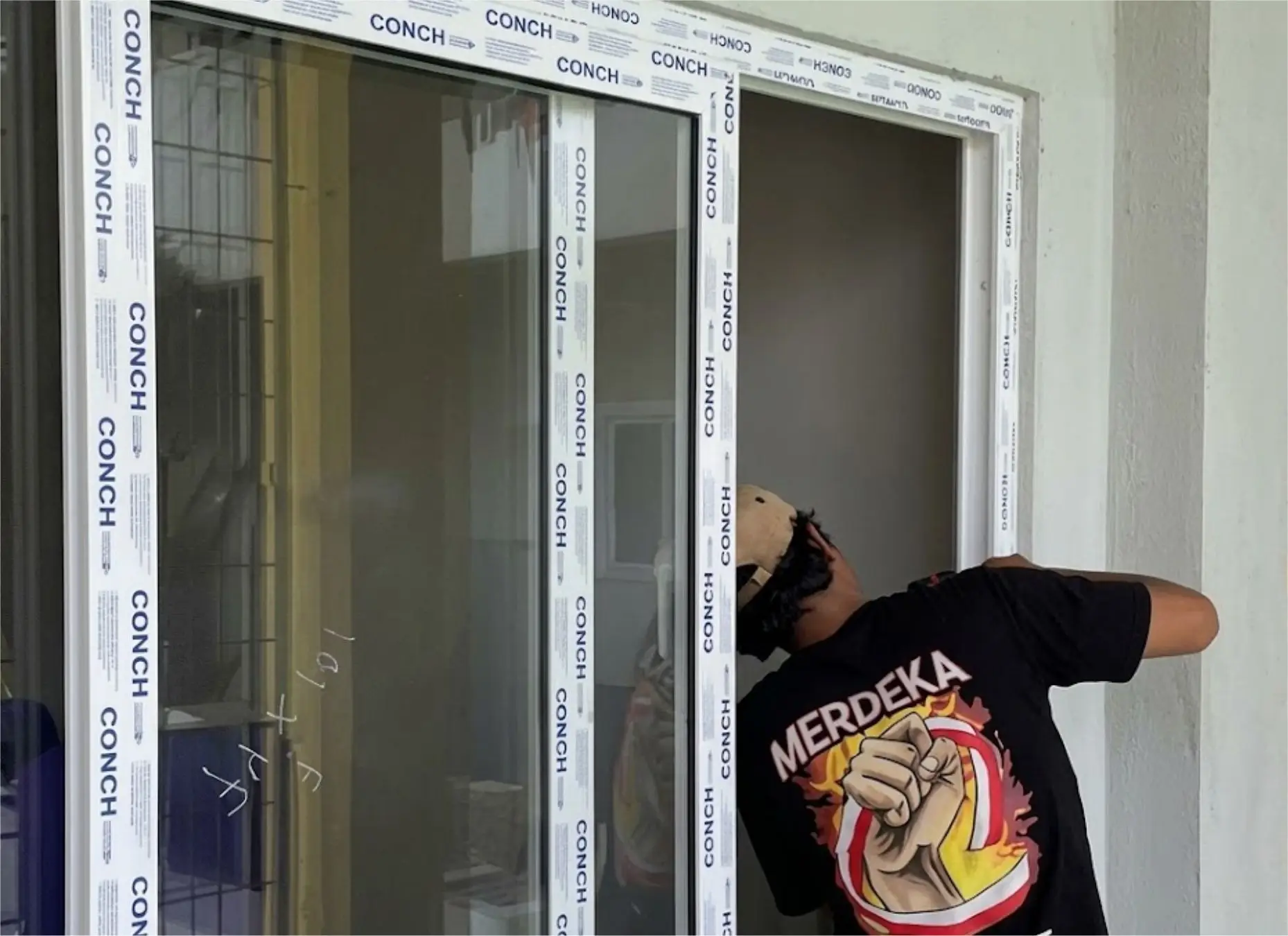 Proyek pemasangan UPVC Prysma 9